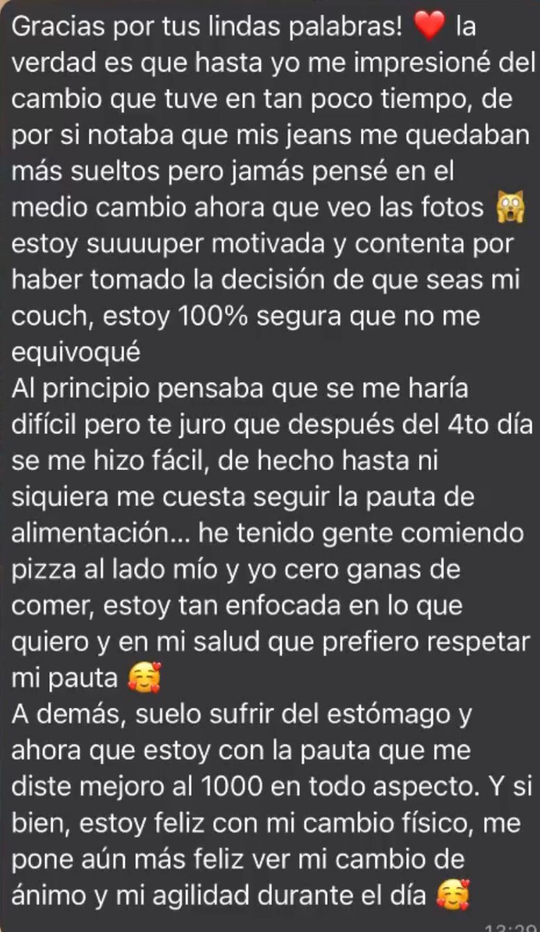 Feedback cliente