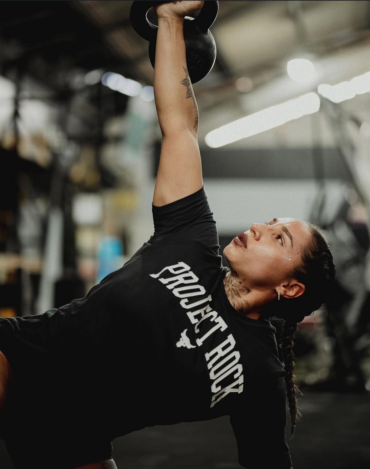 Yassmin Arias entrenando